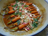 Grapefruit Glazed Roasted Roots with Quinoa and Almonds