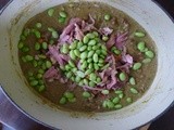 Pea, Ham and Edamame Soup