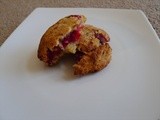 Raspberry, Coconut and Dark Chocolate Scones