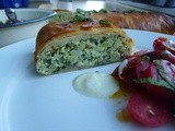 Spinach, Broccoli and Feta Strudel