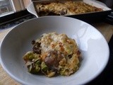 Sprout and Mushroom Gratin