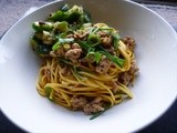 Szechuan Pork Noodles with Smacked Cucumber Salad