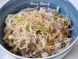 Guest Post: Quick Asian Beef and Rice Noodle Salad by Dima Sharif