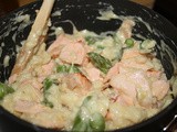 Asparagus Risotto with Salmon