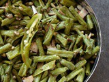 Achinga mezhukkupuratti, long yard beans Kerala-style