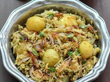 Baby Potato Biryani Recipe - Make Baby Potato Biryani Step by Step