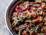 Beetroot Leaves Dal - Masoor Dal Recipe with Beet Leaves