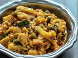 Cauliflower Green Peas Curry with Coconut, Step by Step Recipe