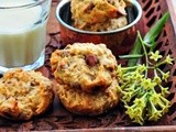 Eggless Banana Oatmeal Chocolate Chip Cookies Recipe