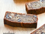 Eggless Banana Walnut Bread Recipe, Eggless Banana Bread Step by Step