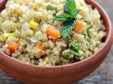 Quinoa Vegetable Pulao Recipe - Easy Indian Recipes with Quinoa (Step by Step)