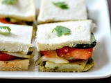 Vegetable Sandwich Recipe - Bombay Veg Sandwich, Step by Step