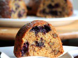 Blueberry Oats Bundt Cake