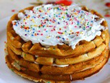 Funfetti Cake Mix Waffles