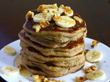 Gluten-Free, Flourless, Vegan Banana Pancakes