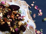 Beets, Tahini, Flatbread + Lentils