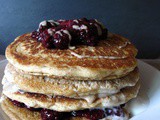 Birthday pancake cake, all the toppings, and an essential Brazil nut butter