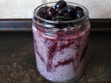 Blueberry Swirl Buckwheat, Amaranth + Walnut Porridge