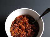 Chili with Chocolate and Walnuts