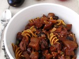 Eggplant & Olive Caponata Pasta