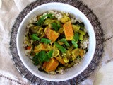 Eggplant + Sweet Potato Curry with Coconut Milk