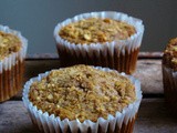 Hazelnut, Pear & Oat Muffins