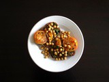 Israeli spiced tomatoes + pesto beans on toast