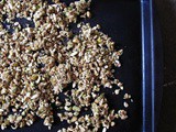 Savory pistachio granola