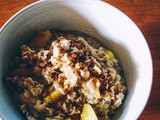 Summer peach oatmeal