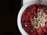 Sweet Beet + Elderberry Oatmeal