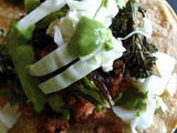 Tempeh Chorizo Tacos + a Green Crema