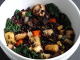 Winter Roast Roots, Black Rice + Figs