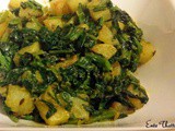 Aloo Palak | Potatoes with Spinach