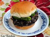 Black Beans and Avocado Burger