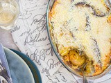 Aubergine ovenschotel met aardappel recept