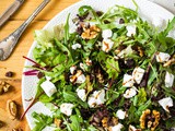 Geitenkaas salade appelstroop balsamico dressing