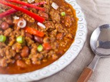 Gekruide pittige chili con carne