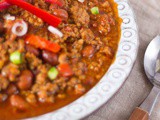 Gekruide pittige chili con carne