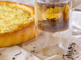 Hartige zalm krab taart met Jangwon thee