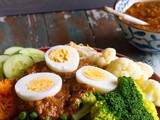 Indonesische groenten schotel gado gado