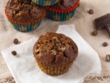 Koffie banaan chocolade ontbijt muffin