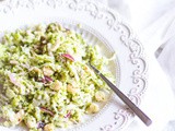 Koolrabi broccoli salade met wasabi dressing