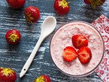 Overnight oats met aardbeien [Flickr]