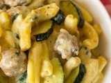 Pasta roomsaus met courgette recept