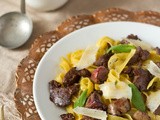 Tagliatelle met kippenlevers recept