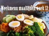 Weekmenu maaltijden week 12