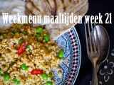 Weekmenu maaltijden week 21