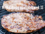 Weekplanning maaltijden week 33
