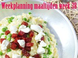 Weekplanning maaltijden week 38