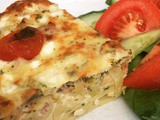 Leek, Bacon & Mushroom Pasta Quiche